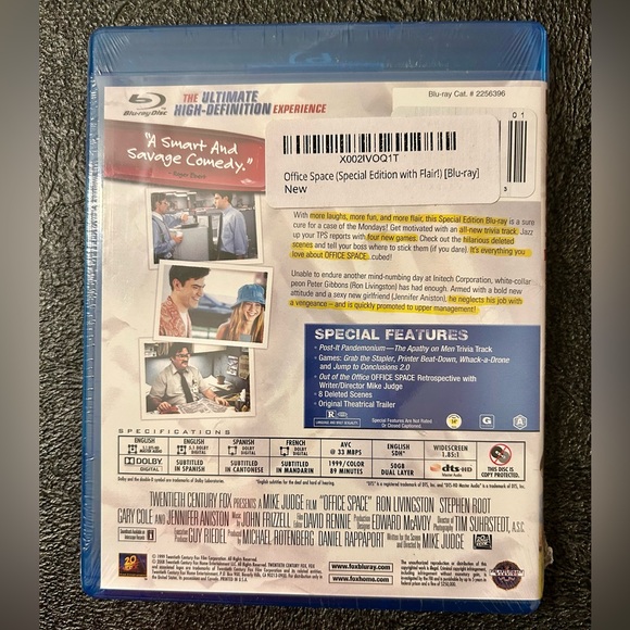 🔥New OfficeSpace Blue-ray Disc. In original packaging. Special Edition. - Picture 2 of 6